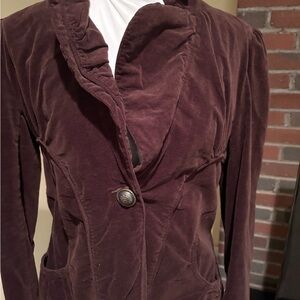 Luii Velour Short Blazer  Size L